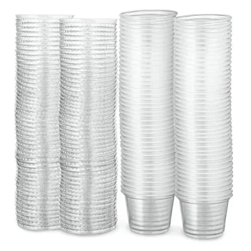 Plastimade Clear Portion Cups with Lids - 200 Pack