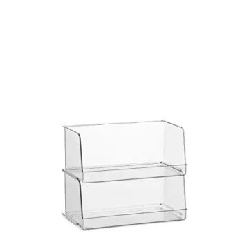 Stackable Clear Pantry Organizer Bins for Efficient Storage