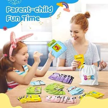 TimingSXD Bilingual Flash Cards for Toddlers - Fun Learning Toy