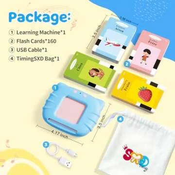 TimingSXD Bilingual Flash Cards for Toddlers - Fun Learning Toy