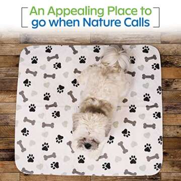 GREEN LIFESTYLE Washable Pee Pads for Dogs - Waterproof Reusable