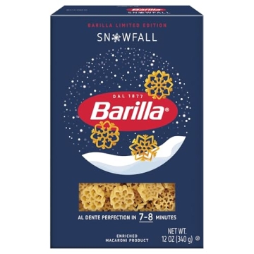 BARILLA Limited Edition Snowfall Pasta for Holiday Fun