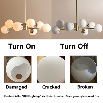 KCO Lighting 8-Light Sputnik Chandelier Modern Elegance