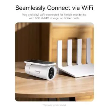 Baseus S1 Solar Security Camera, 2K Clarity, No Fees