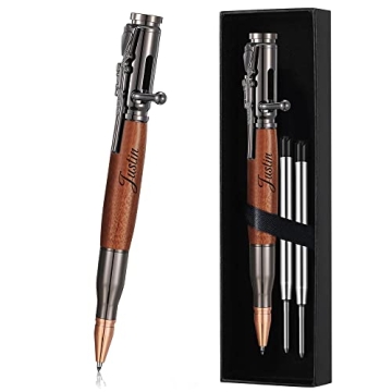 Personalized Bolt Action Pen Gift Set with Free Engraving