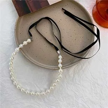 Elegant YienDoo Vintage Pearl Choker Necklace for Women