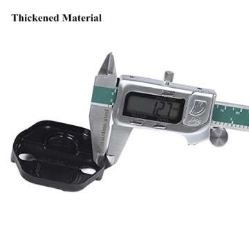 YOCTM Door Lock Decoration Cover for 2018-2025 Jeep Wrangler JL JLU 4XE Unlimited Sahara Sports Rubicon Gladiator JT Door Lock Cover Parts Accessories Black (4Door) (Pack of 6)