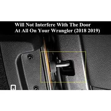 YOCTM Jeep Wrangler Door Lock Cover Upgrade (2018-2025)