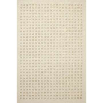 Loloi Chris Loves Julia Polly 2'-6" x 9'-9" Runner Rug in Ivory/Natural - Large Neutral Area Rug, Un...