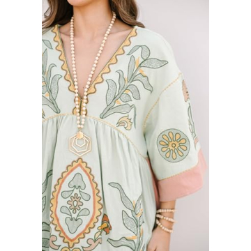 Boho Summer Floral Sundresses Y2k T-Shirt Mini Dresses for Women 2024 Casual Flowy Puff Sleeve Short Babydoll Beach Sun Dress Light Grey