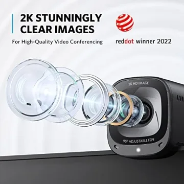 Anker C200 2K Webcam with Microphone and AI Noise Canceling