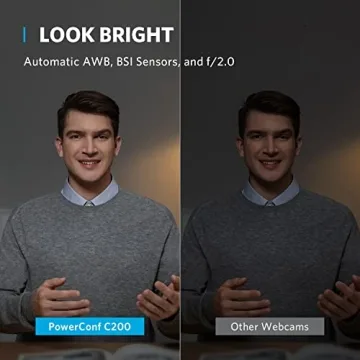 Anker C200 2K Webcam with Microphone and AI Noise Canceling