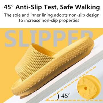 sharllen Cloud Slippers for Women and Men, Non-Slip Thick Sole Sandals Unisex Quick-Dry Massage Shower Bathroom Slippers Soft Open Toe Home Slides Platform Slippers for Indoor & Outdoor