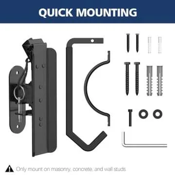 Kesito Swivel Bike Wall Mount, Vertical Bicycle Rack for Garage, Wall Mounted Bike Hanger Hook, Hanging Bike Storage Garage Organization, 2 Packs