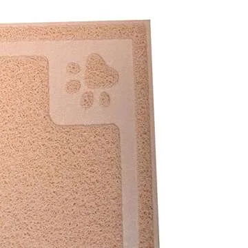 Darkyazi Pet Feeding Mat Large for Dogs and Cats,24"×16" Flexible and Easy to Clean Feeding Mat,Best for Non Slip Waterproof Feeding Mat. (Beige)