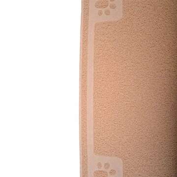 Darkyazi Pet Feeding Mat Large for Dogs and Cats,24"×16" Flexible and Easy to Clean Feeding Mat,Best for Non Slip Waterproof Feeding Mat. (Beige)