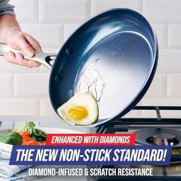 Blue Diamond 8" Nonstick Frying Pan - Safe & Durable