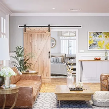 8ft Barn Door Hardware Kit - Heavy Duty & Easy Install