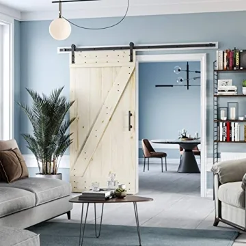 8ft Barn Door Hardware Kit - Heavy Duty & Easy Install