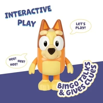 Interactive Bluey Bingo Figure with Music and Action
