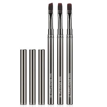 JASSINS 3-Piece Nail Art Brushes Set - Precision Tools for DIY