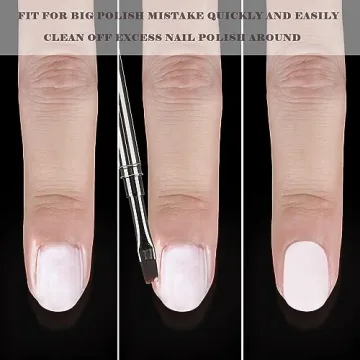 JASSINS 3-Piece Nail Art Brushes Set - Precision Tools for DIY