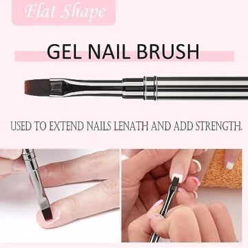 JASSINS 3-Piece Nail Art Brushes Set - Precision Tools for DIY