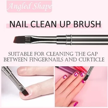 JASSINS 3-Piece Nail Art Brushes Set - Precision Tools for DIY