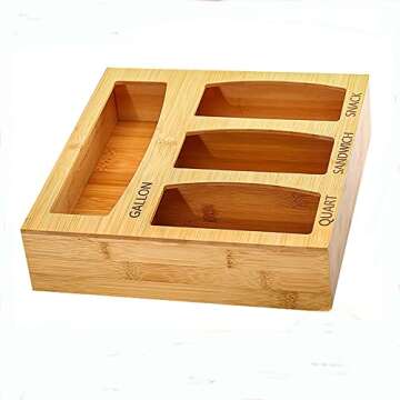 Yinjiagen Ziplock Bag Storage Organizer - Kitchen Essential