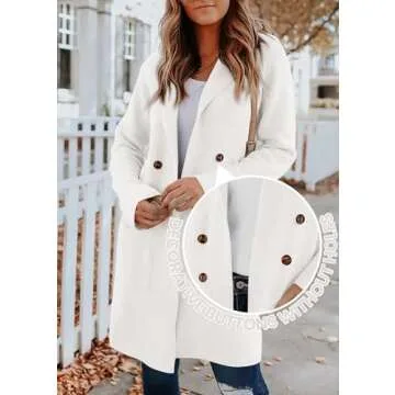 KIRUNDO Women's Stylish Coatigan - Cozy & Elegant Outerwear