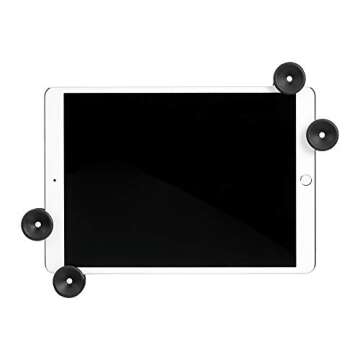Amazon Basics Adjustable Tablet/iPad Mount Holder for Microphone and Music Stand, Black
