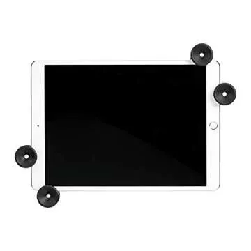 Amazon Basics Adjustable Tablet/iPad Mount Holder for Microphone and Music Stand, Black