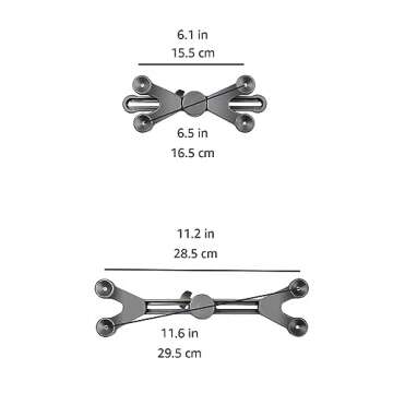 Amazon Basics Adjustable Tablet/iPad Mount Holder for Microphone and Music Stand, Black