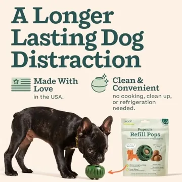 WOOF Pupsicle Refill Pops, Delicious Long Lasting Dog Treats, Pre-Made Pupsicle Refills for Dogs, Wholesome Ingredients, Low-Mess Chicken Pet Treats - Large Pops - 7 Count