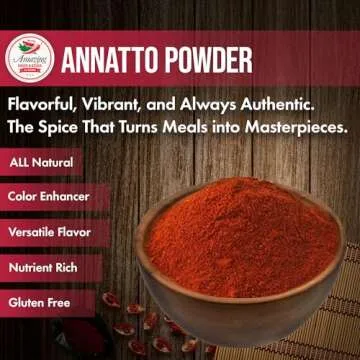 Achiote Powder – Ground Annatto Seeds 4oz Great for Adding Color and Mild Flavor in Soup, Stews, Meats and Mexican Recipes