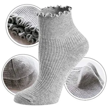 Mcool Mary Womens Ruffle Ankle Socks - 6 Pack Comfort