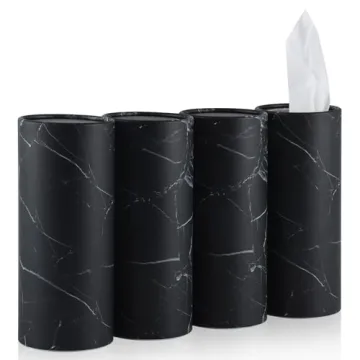 SINGARO 4-Pack Car Tissue Holder - Stylish & Convenient Kleenex Solution