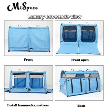 Mispace Portable Cat Carriers for Travel and Shows