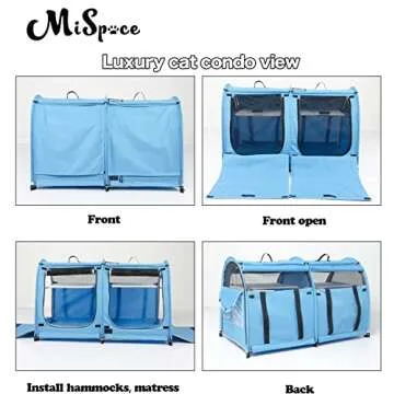 Mispace Portable Cat Carriers for Travel and Shows