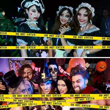 HYXITVCG Halloween Caution Tape Roll for Scary Decorations