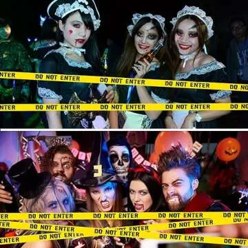 HYXITVCG Halloween Caution Tape Roll for Scary Decorations
