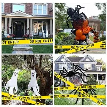 HYXITVCG Halloween Caution Tape Roll for Scary Decorations
