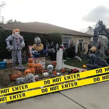 HYXITVCG Halloween Caution Tape Roll for Scary Decorations