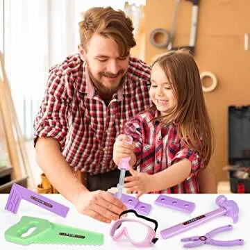 Kids Tool Set With Toy Drill and Box for Creative Fun