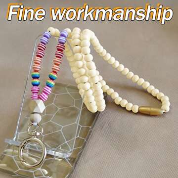 Stylish HPSEF Wooden Beaded Teacher Lanyard for ID