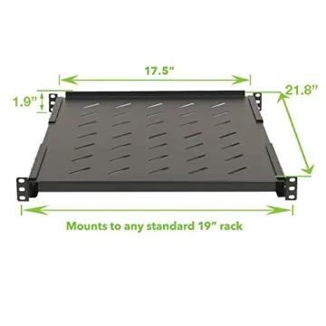 NavePoint Vented 4-Post Shelf 550mm Depth Heavy Duty