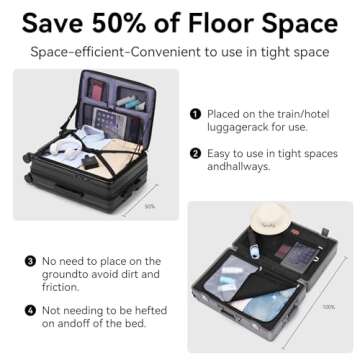 ROAMING 20 Inch Carry On Luggage - Durable Hard Shell with Expandable Space