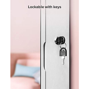 Nicetree 8 LEDs Mirror Jewelry Cabinet for Organizing