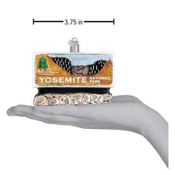 Old World Christmas Ornaments: State Parks Glass Blown Ornaments for Christmas Tree, Yosemite Nation...