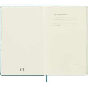 Moleskine Classic Notebook Large Ruled 240 Pages Reef Blue